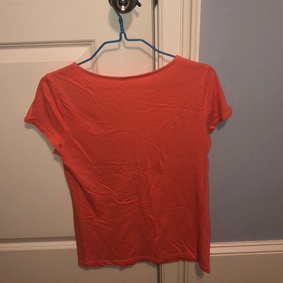 salmon LOFT blouse - Picture 2 of 2